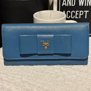 Prada Blue Women's Wallet